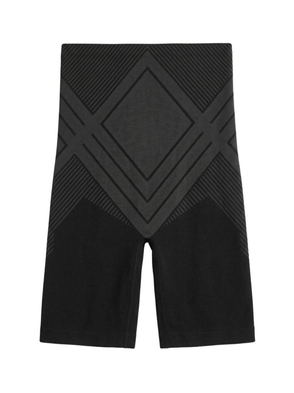 NWT | Black High Waisted Diamond Tummy Control Shapewear Sculpting Shorts Large